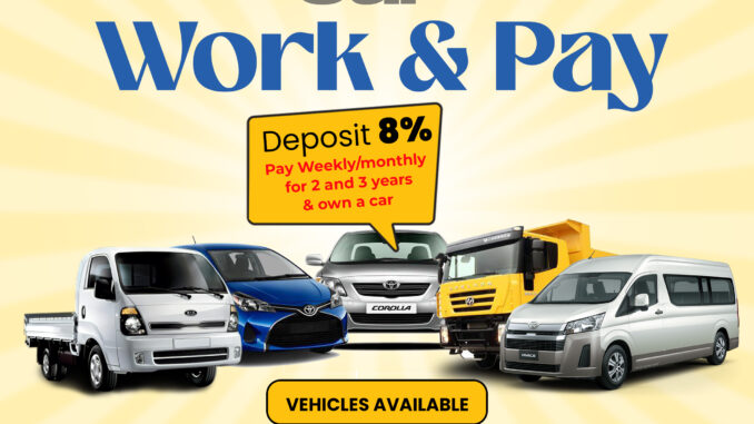 Quick Car Rentals: Work and Pay Weekly or Monthly To Own A Car From a Reputable Firm -Very Affordable and Flexible Payment Modules.